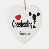 Liebe Cheerleading Red Heart Keramik Ornament (Rechts)