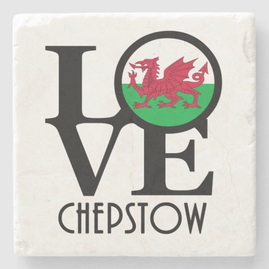 LIEBE Chepstow Steinuntersetzer (Vorderseite)