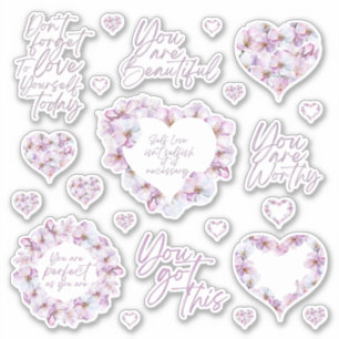 Liebe Cherry Blossom Custom Cut Vinyl Stickers Aufkleber