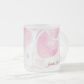 Liebe Cherry Blossom (personalisieren) Mattglastasse (VorderseiteRechts)