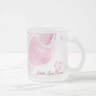 Liebe Cherry Blossom (personalisieren) Mattglastasse