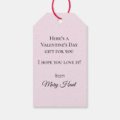 Liebe Cherub Engel mit Rotem Herzen Geschenkanhänger (Rückseite)