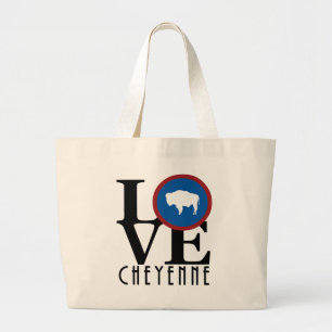 LIEBE Cheyenne WY Jumbo Stoffbeutel