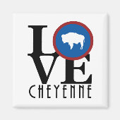 LIEBE Cheyenne Wyoming Magnet (Vorne)