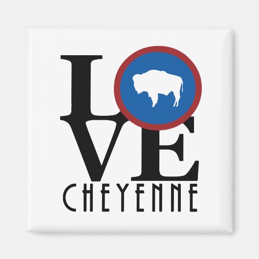 LIEBE Cheyenne Wyoming Magnet (Vorne)