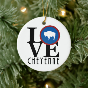 LIEBE Cheyenne yoming Keramik Ornament