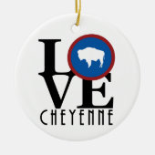 LIEBE Cheyenne yoming Keramik Ornament (Vorne)