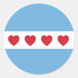 Liebe Chicago | Aufkleber | Runde