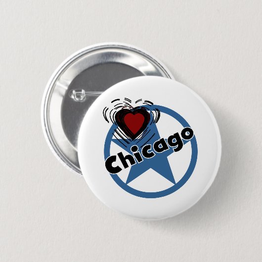 Liebe Chicago Button (Vorne & Hinten)