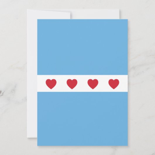 Liebe Chicago | Einladung (Rückseite)