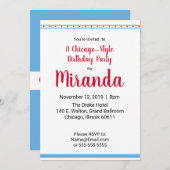 Liebe Chicago | Einladung (Vorne/Hinten)