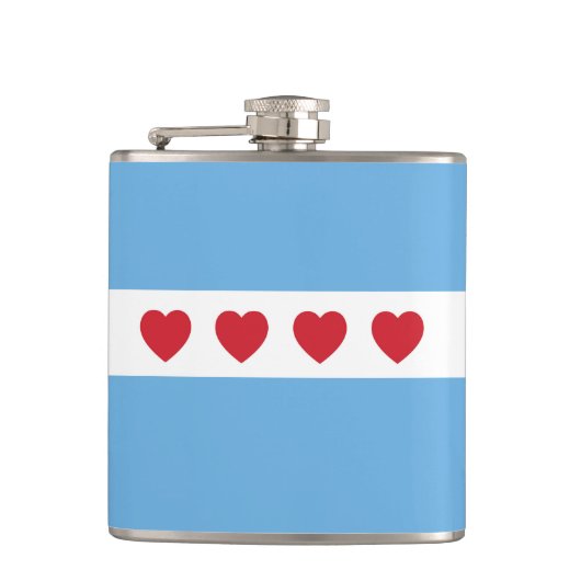 Liebe Chicago | Flasche Flachmann (Vorderseite)