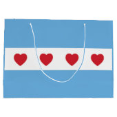 Liebe Chicago | Geschenktasche | Groß Große Geschenktüte (Rückseite)