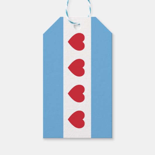 Liebe Chicago | Gift Tags Geschenkanhänger (Vorderseite)