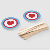 Liebe Chicago | Handfächer | Blau (Non-assembled)