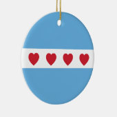 Liebe Chicago | KERAMIK Ornament (Rechts)