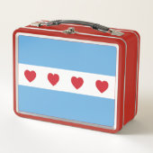 Liebe Chicago | Mittagspause | Metall Brotdose (Vorderseite)