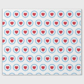 Liebe Chicago | Schleifpapier | Rotes Herz | Groß Geschenkpapier (Flach)