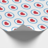 Liebe Chicago | Schleifpapier | Rotes Herz | Groß Geschenkpapier (Ecke)