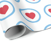 Liebe Chicago | Schleifpapier | Rotes Herz | Groß Geschenkpapier (Rolleneckpunkt)