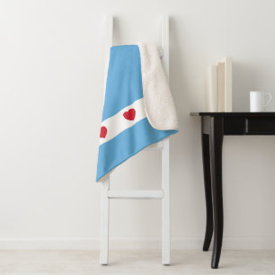 Liebe Chicago   Sherpa Blanket   Luxus Sherpadecke