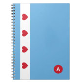 Liebe Chicago | SpiralNotebook | Monogramm Notizblock (Vorderseite)