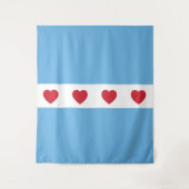 Liebe Chicago | Tapestry Wall Decke Zoom Wall Wandteppich (Vorderseite)