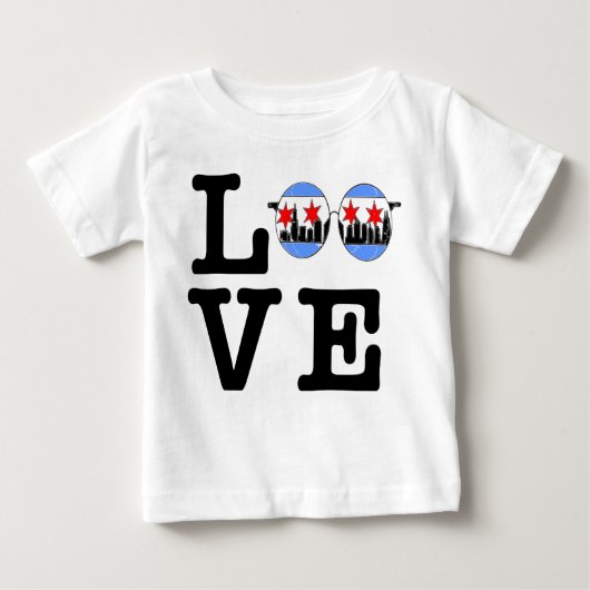 LIEBE chicaGOggles Baby-Shirt Baby T-shirt (Vorderseite)