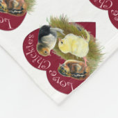 Liebe Chickies Fleecedecke (Ecke)