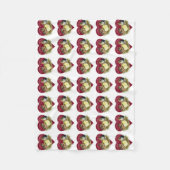 Liebe Chickies Fleecedecke (Vorderseite)