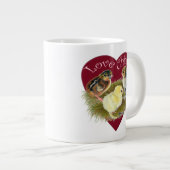 Liebe Chickies Jumbo-Tasse (Vorderseite Rechts)