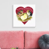 Liebe Chickies Leinwanddruck (Insitu (Wohnzimmer))