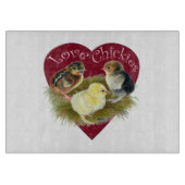 Liebe Chickies Schneidebrett (Vorderseite)