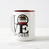 LIEBE Chico California 15oz Zweifarbige Tasse (Vorderseite Links)