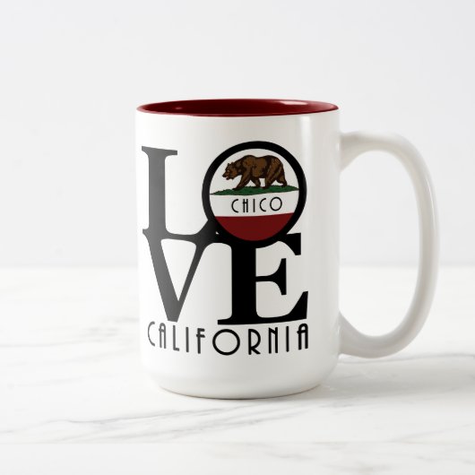 LIEBE Chico California 15oz Zweifarbige Tasse (Rechts)