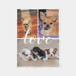 Liebe Chihuahua Foto Fleece Blanket