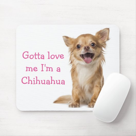 Liebe Chihuahua Welpe Hund Maus Pad Mousepad (Mit Mouse)