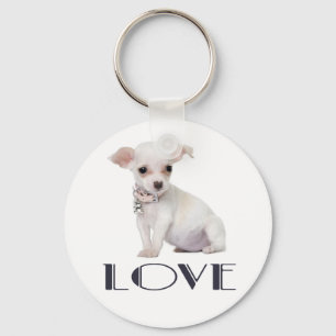 Liebe Chihuahua-Welpen-Hund-Schlüsselanhänger Schlüsselanhänger