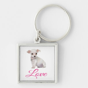 Liebe Chihuahua-Welpen-Hund-Schlüsselanhänger Schlüsselanhänger