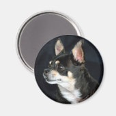 Liebe Chihuahuas Magnet (Vorderseite/Rückseite)