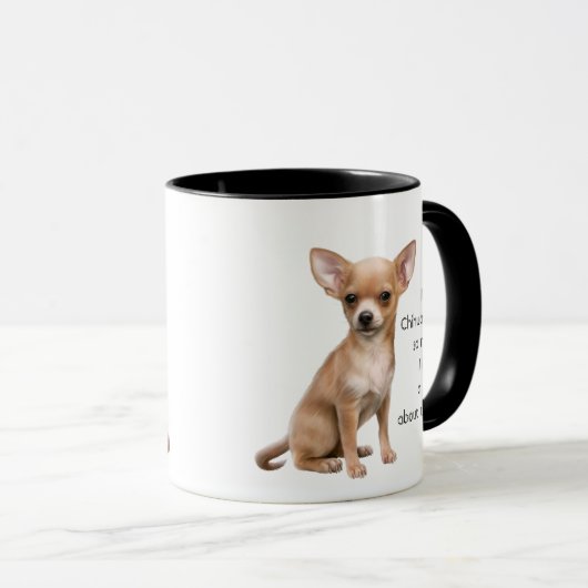 Liebe Chihuahuas so viel Zitat Sprichwort Tasse (VorderseiteRechts)