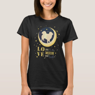 Liebe Chihuahueño Chihuahua zum Mond T-Shirt