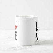 Liebe - Chile-Flagge Kaffeetasse (Mittel)