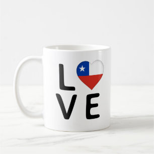 Liebe - Chile-Flagge Kaffeetasse