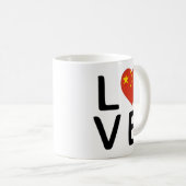 LIEBE - CHINA KAFFEETASSE (VorderseiteRechts)
