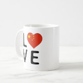 LIEBE - CHINA KAFFEETASSE (Vorderseite Links)