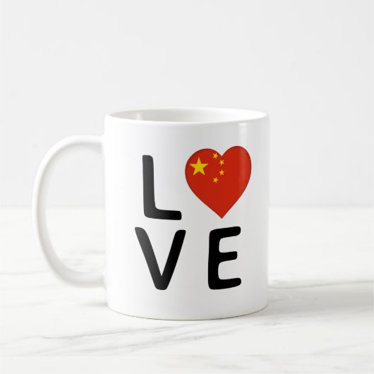 LIEBE - CHINA KAFFEETASSE (Links)