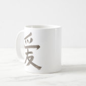 Liebe, chinesisches Wort Kaffeetasse (Vorderseite Links)