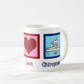 Liebe Chiropraktik Kaffeetasse (VorderseiteRechts)