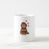 Liebe Chocolate Phantom Cockapoo Cavapoo Dog Kaffeetasse (Mittel)